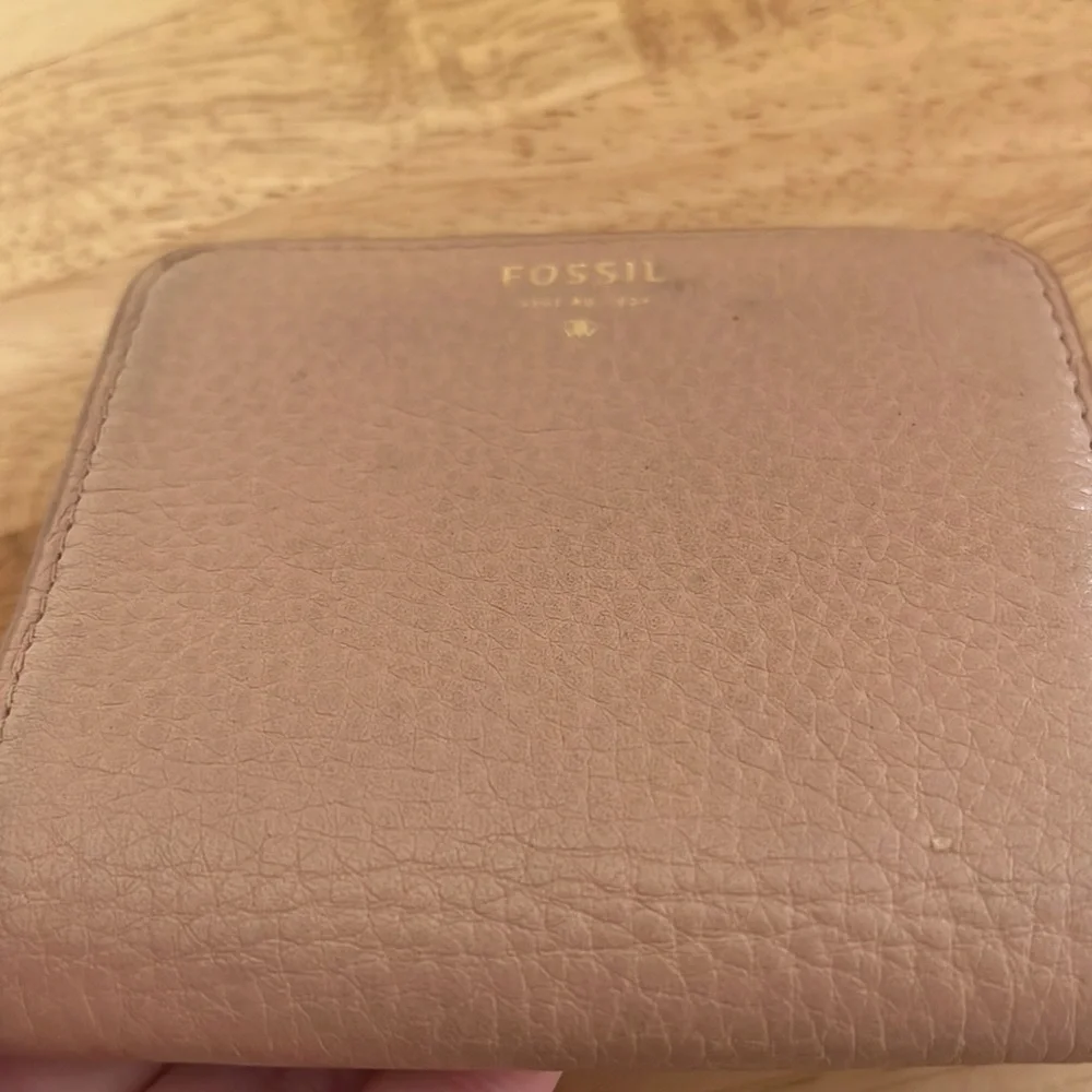 Fossil Sydney Bifold‎ Wallet Credit Card Case Leather Tan Camel 1954